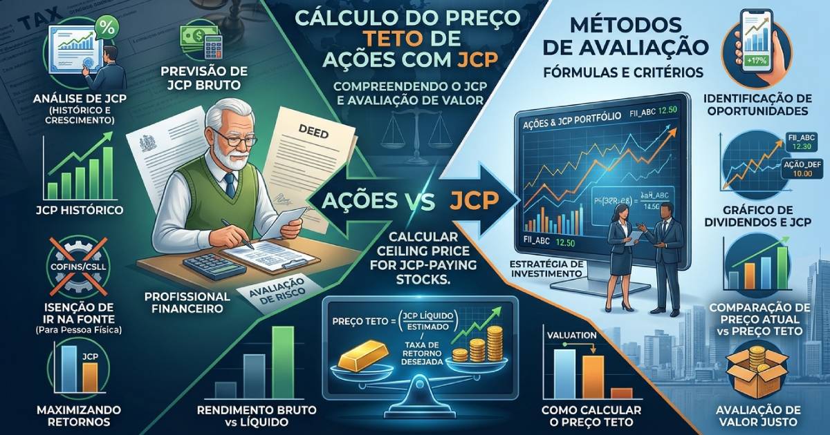Como calcular o Preço Teto de Ações que pagam JCP (Juros sobre Capital Próprio)